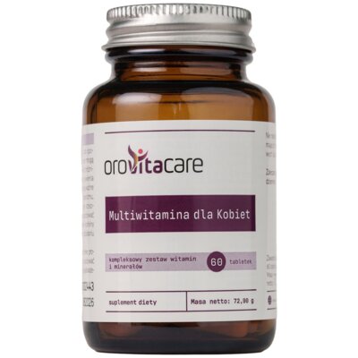 Kompleks witamin i minerałów OROVITACARE Multiwitamina dla kobiet (60 tabletek)