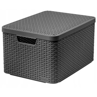 Koszyk CURVER Style Box L V2 + LID - DRG308 Ciemnoszary