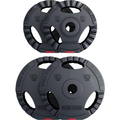 Zestaw obciążeń GORILLA SPORTS 101218-00007-0115 (2x5/2x10 kg)