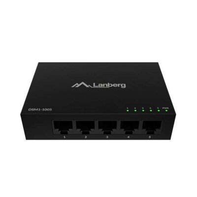 Switch LANBERG DSM1-1005 Gigabit Ethernet, 5 portów
