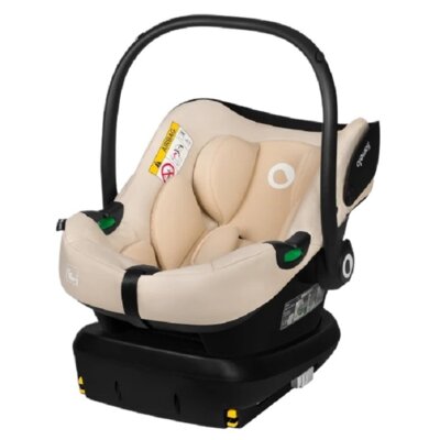 Fotelik samochodowy LIONELO Astrid i-Size z bazą Isofix 40-87 cm (0-13 kg) Beżowy