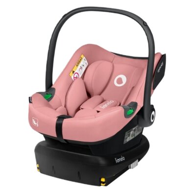 Fotelik samochodowy LIONELO Astrid i-Size z bazą Isofix 40-87 cm (0-13 kg) Różowy