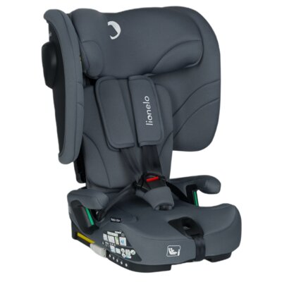 Fotelik samochodowy LIONELO Nelly i-Size 76-150 cm (9-36 kg) Szary
