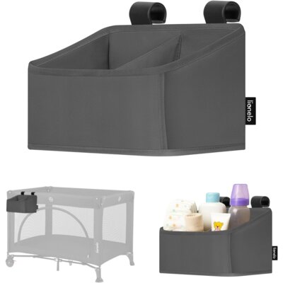 Organizer na pieluchy LIONELO Sidepocket Small Szary
