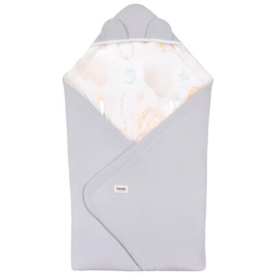 Kocyk LIONELO Travel Swaddle Blanke Szary