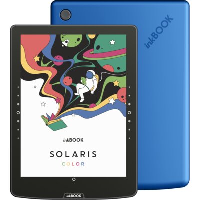 Czytnik e-booków INKBOOK Solaris Color 6", Podświetlany ekran, Wi-Fi Niebieski