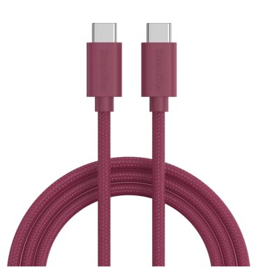 Kabel USB-C - USB-C SMARTLINE 17116 60W 2 m Czerwony