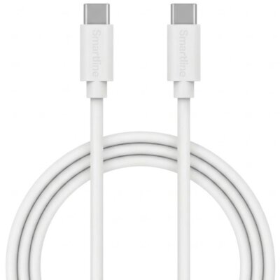 Kabel USB-C - USB-C 2.0 SMARTLINE 60W 2m Biały