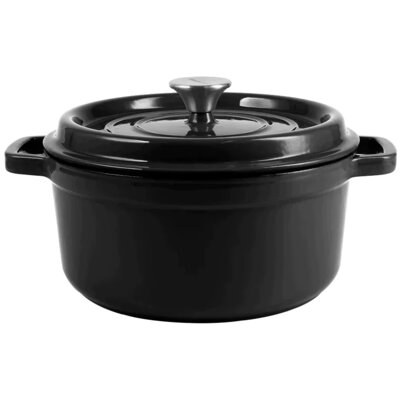 Garnek żeliwny VINTAGE CUISINE VC2P2619BF20CP Czarny 4.3L