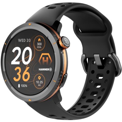 Smartwatch HAMMER Watch 2 Lite Czarno-pomarańczowy