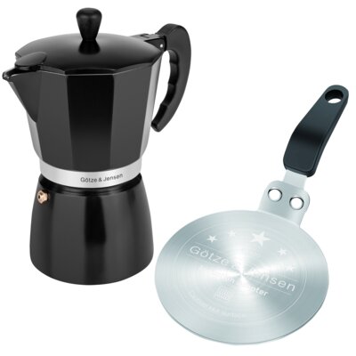 Kawiarka GÖTZE & JENSEN KA105 300 ml + Adapter do płyt indukcyjnych GÖTZE & JENSEN CA100