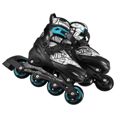 Łyżworolki NILS EXTREME NH10907 4w1 (rozmiar 35-38) Czarno-niebieski