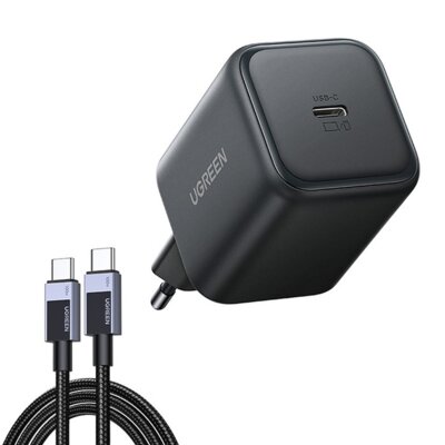 Ładowarka sieciowa UGREEN X524 45W GaN Czarny ładowarka do telefonu USB-C + kabel