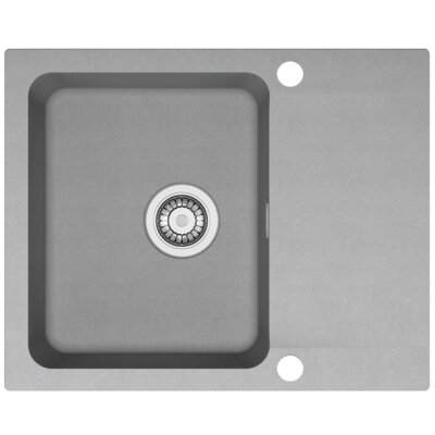 Zlewozmywak jednokomorowy z ociekaczem FRANKE Orion OID 611-62 114.0476.310 Kamienny szary 50x62