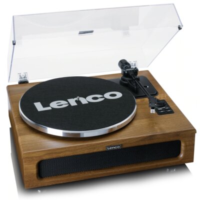 Gramofon LENCO LS-410WA Orzech, Manualny, Napęd paskowy, Bluetooth, Wbudowane głośniki, Prędkość odtw. 33 1/3, 45 obr./min