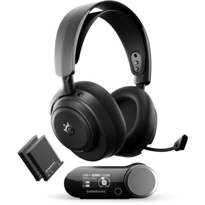 Słuchawki STEELSERIES Arctis Nova Pro Omni Bezprzewodowe, Nauszne, Dźwięk przestrzenny Czarny