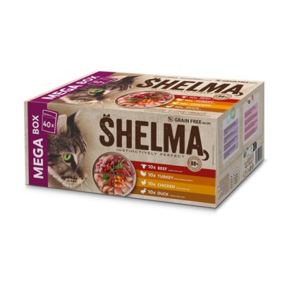 Karma dla kota SHELMA Mix Smaków 40 x 85 g