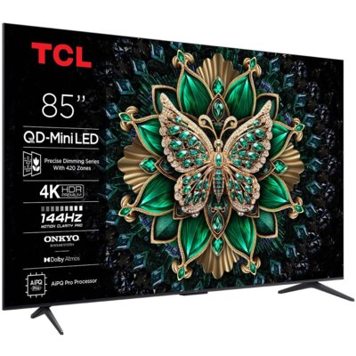 Telewizor TCL 85C6K 85" QD-Mini LED 4K 144 Hz VRR Google TV Dolby Atmos Dolby Vision HDMI 2.1