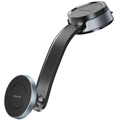 Uchwyt na telefon i smartfon PROOVE Truck Suction Grafitowy uchwyt samochodowy na deskę rozdzielczą
