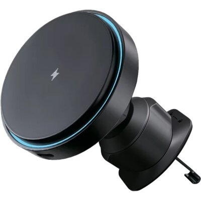 Uchwyt na telefon i smartfon PROOVE WHLC15010001 Light Circle 15W Czarny uchwyt samochodowy na kratkę nawiewu