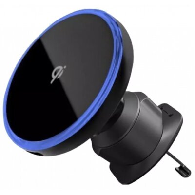 Uchwyt na telefon i smartfon PROOVE Uno z ładowarką indukcyjną Qi 15W Czarny uchwyt samochodowy na kratkę nawiewu