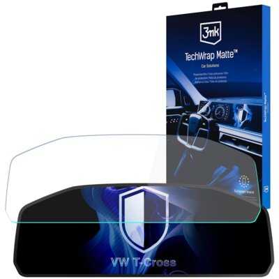Folia ochronna 3MK TechWrap Matte Cluster do VW T-Cross Digital Cockpit 8 cali 2024-