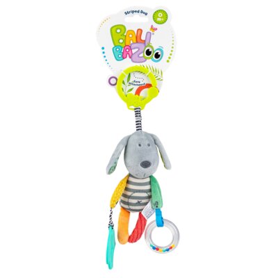 Zawieszka do wózka BALIBAZOO Pies w paski BB 81998