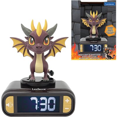 Zabawka budzik z lampką nocną LEXIBOOK Dragon RL800DRA