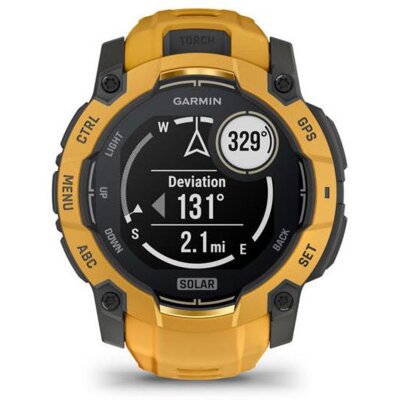 Smartwatch GARMIN Instinct 3 50mm Solar Pomarańczowo-szary