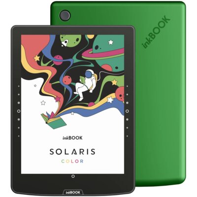 Czytnik e-booków INKBOOK Solaris Color 6", Podświetlany ekran, Wi-Fi Zielony
