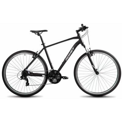 Rower crossowy ROMET Orkan 1.0 M 28210350-A M21 Czarno-srebrny