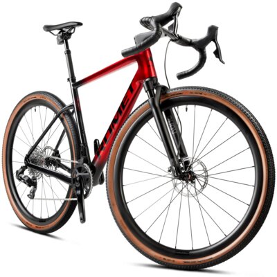 Rower gravel ROMET NYK 3.0 SRAM 28580365-A U23 28 cali męski Czerwono-czarny