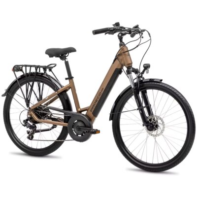 Rower elektryczny PROECO Wave AN 1.0 U16 26 cali Brązowy