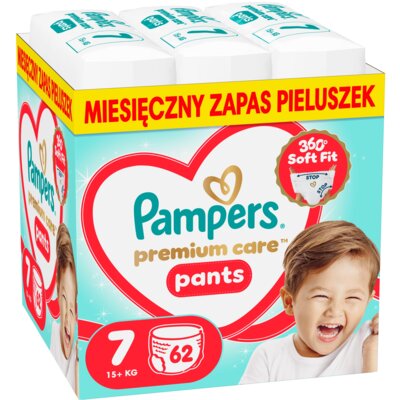Pieluchomajtki PAMPERS Pants Premium Care 7 (62 szt.)