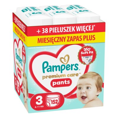 Pieluchomajtki PAMPERS Pants Premium Care 3 (152 szt.)