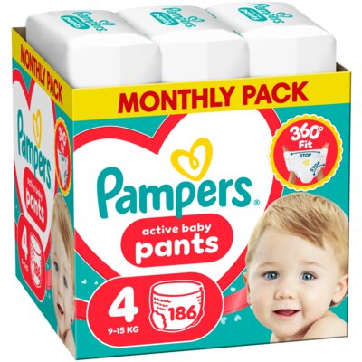 Pieluchomajtki PAMPERS Pants 4 (186 szt.)