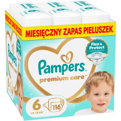 Pieluchy PAMPERS Premium Care 6 (116 sztuk)