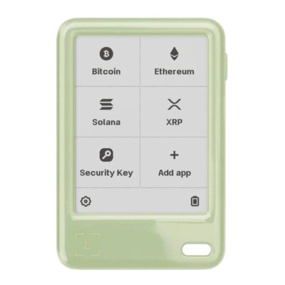 Portfel kryptowalut LEDGER Nano Gen5 Zielony + Klucz odzyskiwania