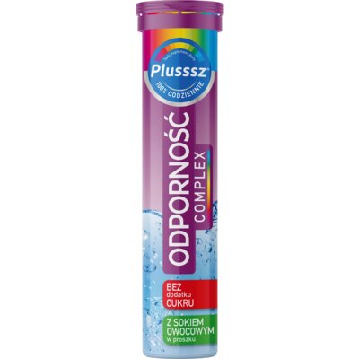 Kompleks witamin PLUSSSZ Odporność Complex Malina-czarny bez (20 tabletek)