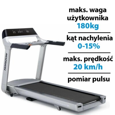 Bieżnia elektryczna HORIZON FITNESS Paragon X 2390W 20km/h