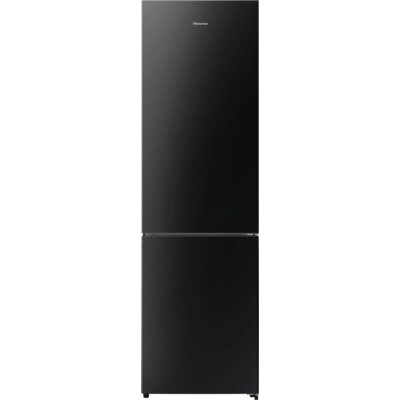 Lodówka HISENSE RB440N4GBE No frost 200.4cm Czarna (szkło) Licowane drzwi Szuflada z niższą temperaturą