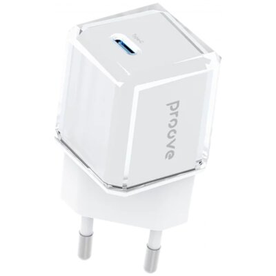 Ładowarka sieciowa PROOVE Pure GaN 30W Biały ładowarka do telefonu USB-C