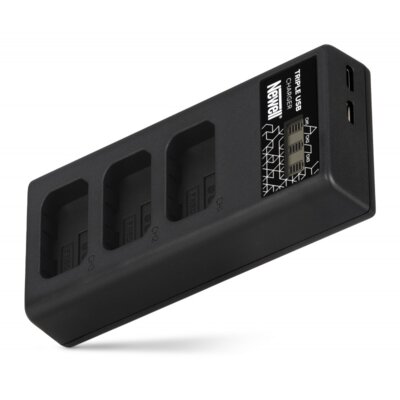 Ładowarka trójkanałowa NEWELL CD-USB-C do akumulatorów Sony NP-FW50