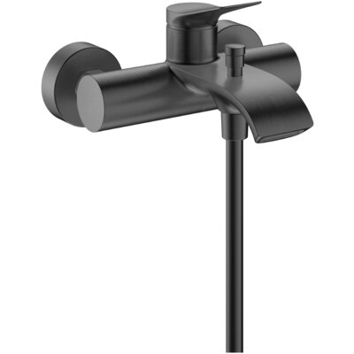 Bateria wannowa natynkowa HANSGROHE Vivenis Original 75423340 Czarny chrom szczotkowany