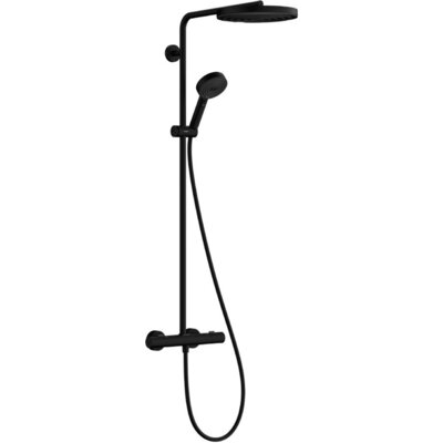 Zestaw prysznicowy natynkowy HANSGROHE Pulsify S Puro 260 24237670 z deszczownicą Czarny mat