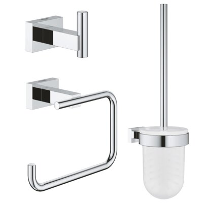 Zestaw akcesoriów toaletowych GROHE Essentials Cube 40757001 Chrom