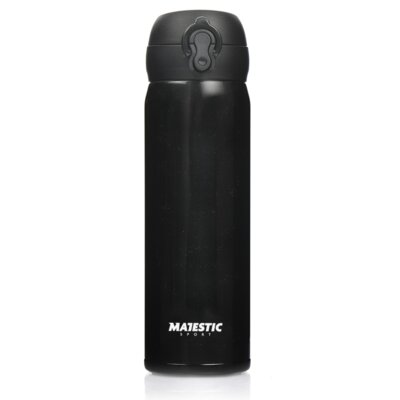 Kubek termiczny MAJESTIC SPORT Mash Czarny 450 ml
