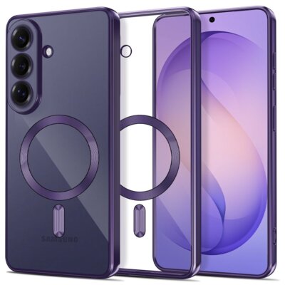 Etui TECH-PROTECT MagFlex MagSafe do Samsung Galaxy S26 Przezroczysto-fioletowy