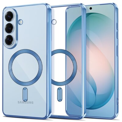 Etui TECH-PROTECT MagFlex MagSafe do Samsung Galaxy S26 Przezroczysto-niebieski