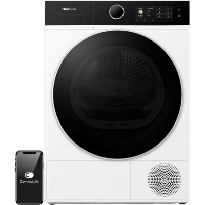Suszarka HISENSE Seria 5i DH5I104BWAB z pompą ciepła, iCare, iDry 29min, iFit, AllergyCare, 60dB, GentleDry, ConnectLife